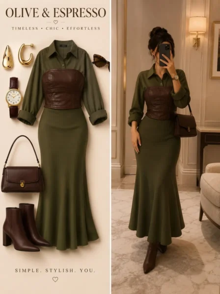 Olive & Espresso | Timeless Autumn Workwear Look