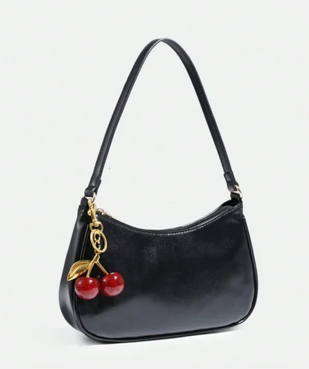 Women's Minimalist Shoulder Bag, Zipper Closure, Retro Style