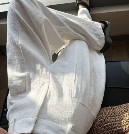 Women's Wide Leg Pants, Breathable Material